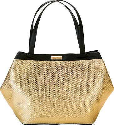 versace perfume metallic gold tone tote purse|Versace tote bag price.